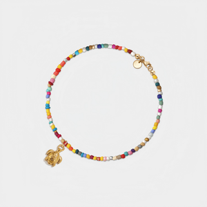 Sea Turtle Colorful Bead Boho Beach Anklet - Perimade & Co.