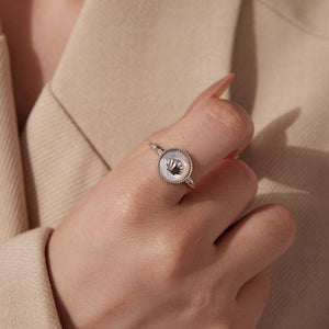 Seashell Mother Of Pearl Open Adjustable Ring - Perimade & Co.