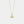 Gold necklace with a pearl pendant on a light gray background