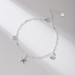 Seashell Starfish Beach Charm Bracelet - Perimade & Co.
