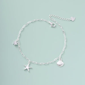 Seashell Starfish Beach Charm Bracelet - Perimade & Co.