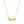 Gold necklace with starfish and shell charms on a white background