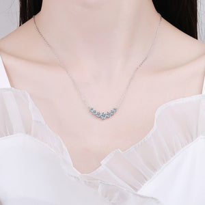 Seven - Stone Moissanite Pendant Necklace - Perimade & Co.
