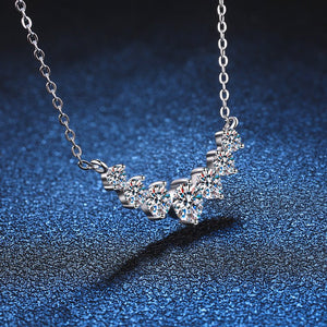 Seven - Stone Moissanite Pendant Necklace - Perimade & Co.
