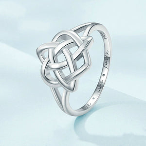 Silver Celtic Knot Statement Ring - Perimade & Co.
