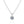 Six - Prong Round Moissanite Pendant Necklace - Perimade & Co.