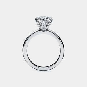 Six-Prong Solitaire Moissanite Engagement Ring - Perimade & Co.