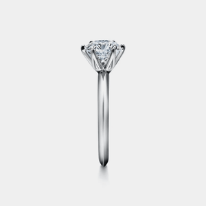 Six-Prong Solitaire Moissanite Engagement Ring - Perimade & Co.
