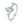 Sky Blue Topaz Planet Cosmic Adjustable Ring - Perimade & Co.