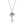 Sky Blue Topaz Planet Key Pendant Necklace - Perimade & Co.