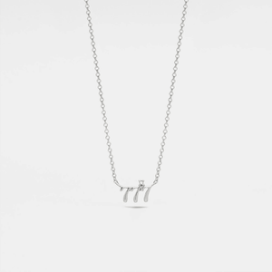 Small Angel Number Pendant Necklace - Perimade & Co.