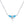 A small blue dragonfly pendant necklace on a gold-plated chain, displayed on a person's neck.