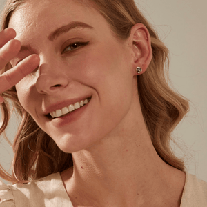 Small Blue Planet Saturn Star Stud Earrings - Perimade & Co.
