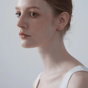 Small Bow Ribbon Huggie Hoop Earrings - Perimade & Co.