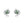 Small Green Moss Agate Leaf Stud Earrings - Perimade & Co.