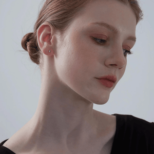 Small Moonstone Cabochon Stud Earrings - Perimade & Co.