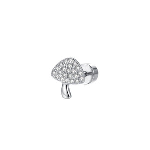 Small Mushroom Pave Cartilage Stud Earrings - Perimade & Co.
