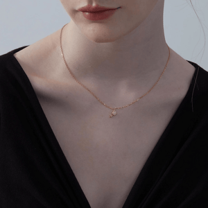 Small Opal Tulip Flower Charm Necklace - Perimade & Co.