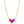 Three small heart-shaped pendant necklaces on gold-plated chains, displayed against a white background.