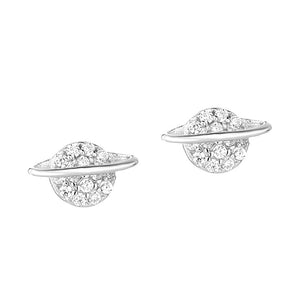 Small Planet Saturn Space Stud Earrings - Perimade & Co.