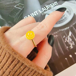 Smiley Face Anxiety Fidget Spinner Ring - Perimade & Co.