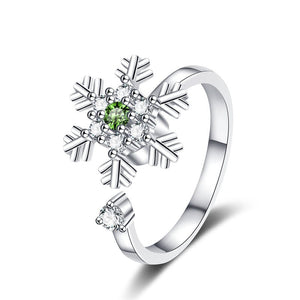 Snowflake Anxiety Fidget Spinner Ring - Perimade & Co.