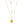 Solid 14k Gold Solitaire Topaz Necklace - Perimade & Co.