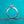 Silver ring with a diamond on a turquoise background