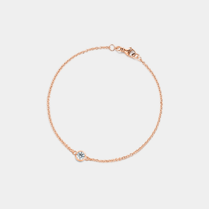 Solitaire Moissanite Charm Stacking Bracelet - Perimade & Co.