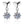 Solitaire Moissanite Heart Drop Earrings - Perimade & Co.