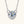 Diamond necklace on a white background