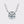 A round moissanite gemstone pendant necklace with a four-prong setting, suspended from a gold chain.
