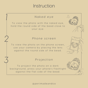 Spaceman Moon Photo Projection Necklace - Perimade & Co.