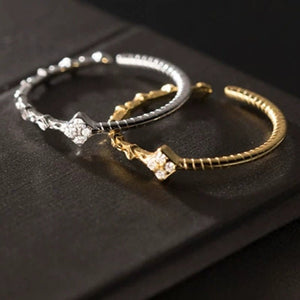 Sparkling Asymmetric Textured Stacking Ring - Perimade & Co.