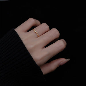 Sparkling Asymmetric Textured Stacking Ring - Perimade & Co.