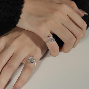 Sparkling Butterfly Star Stacking Bypass Ring - Perimade & Co.