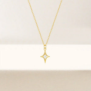 Sparkling Celestial North Star Charm Necklace - Perimade & Co.