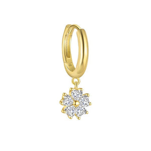 Sparkling Cherry Blossom CZ Flower Earrings - Perimade & Co.