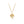 Sparkling CZ Textured Floral Charm Necklace - Perimade & Co.