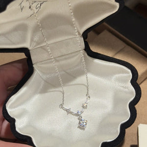 Sparkling Moissanite Y-Shaped Drop Necklace - Perimade & Co.