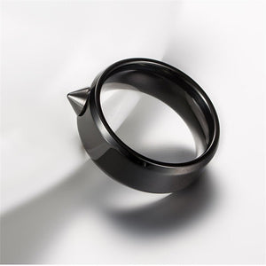 Spike Self Defense Couple Band Ring - Perimade & Co.
