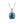 Square Emerald Gemstone Pendant Necklace - Perimade & Co.