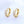 Staggered Baguette Moissanite Hoop Earrings - Perimade & Co.