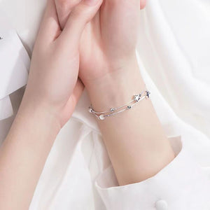 Star Bead Charm Double Chain Bracelet - Perimade & Co.