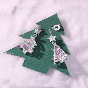 Star Crystal Christmas Tree Drop Stud Earrings - Perimade & Co.