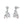 Star Crystal Christmas Tree Drop Stud Earrings - Perimade & Co.