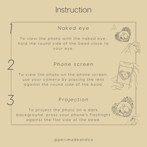 Star Custom Photo Projection Necklace - Perimade & Co.
