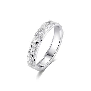 Star Cut Frosted Matte Couple Matching Ring - Perimade & Co.