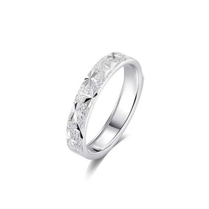 Star Cut Frosted Matte Couple Matching Ring - Perimade & Co.