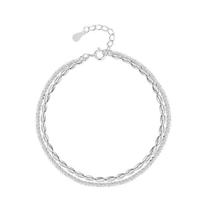 Stardust Rice Bead Double Chain Bracelet - Perimade & Co.